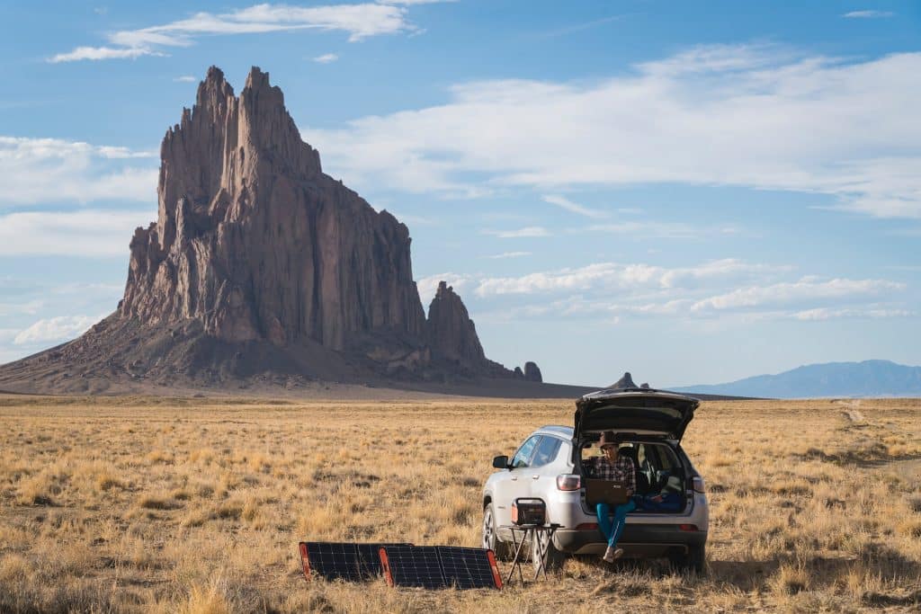 Jackery Explorer 500 Camping mit solarpanel