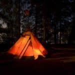 Campinglampe mit Batterie