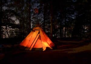 Campinglampe mit Batterie